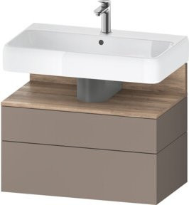 Duravit Waschtischunterschrank Qatego Wandhängend, B/T/H: 79 x 47 x 59 cm, Mehrfarbig Matt - Bild 1