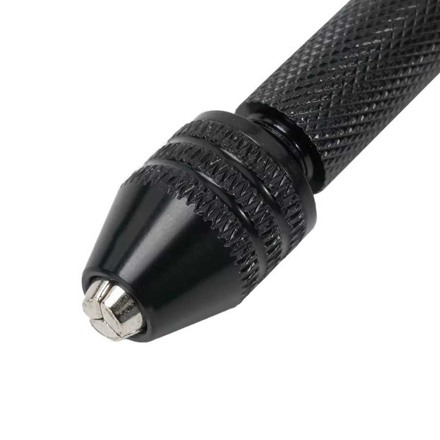 VIBRATITE Manuelle Handbohrmaschine aus Aluminiumlegierung in Schwarz für Schmuck und Handwerk, Bohrdurchmesser 0,3-3,2 mm - Bild 2