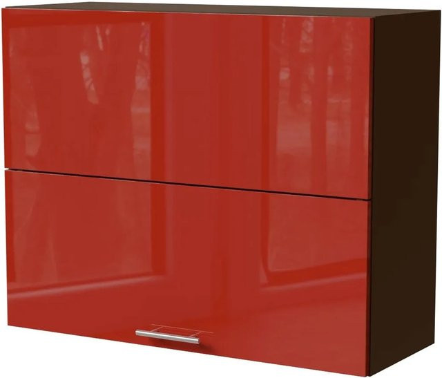 Feldmann-Wohnen Klapphängeschrank Brerra Lava RAL 3002 Karminrot Hochglanz B/T/H: 90 x 32,5 x 72 cm - Bild 1