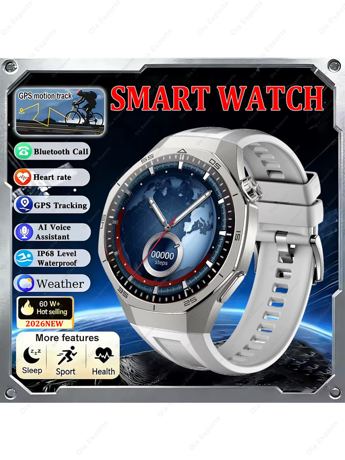Ola Esporte Smartwatch, Silber, Silikon, GPS, Unisex - Bild 6