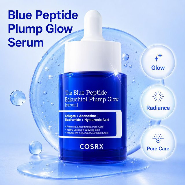COSRX The Blue Peptide Bakuchiol Plump Glow Serum, 50 ml - Bild 1