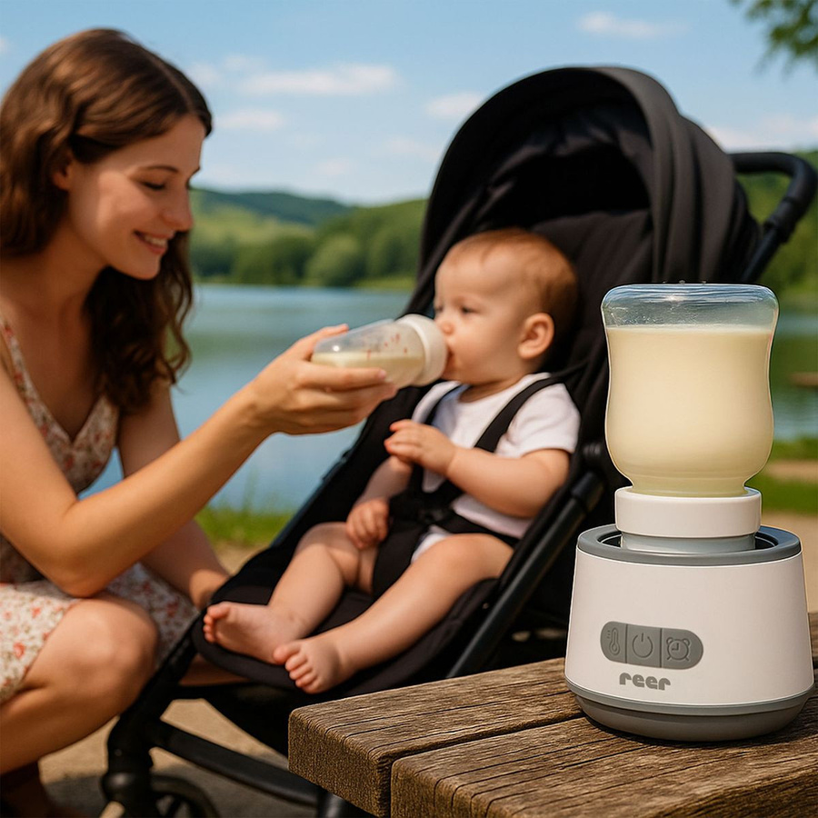 Reer Babykostwärmer Heat2Go kabellos und wiederaufladbar in Weiß - Bild 6
