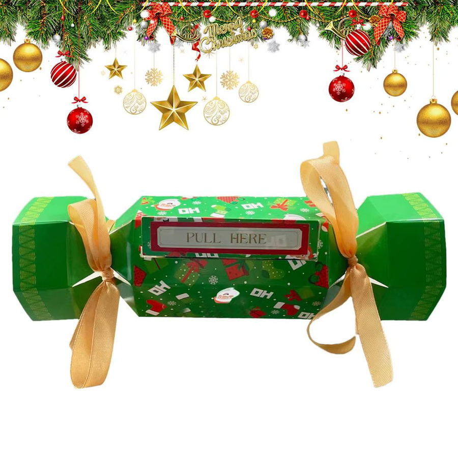 Weihnachts Geldhalter Box zum Herausziehen für Bargeld in Grün - Bild 2