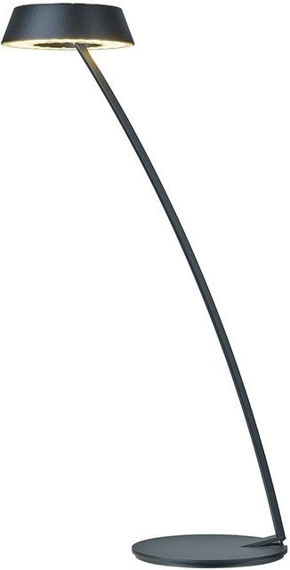 Oligo Glance Gebogene LED-Tischleuchte in Schwarz Matt mit dimmbarer Warmweiß Lichtquelle (2700K) - Bild 1