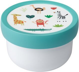Mepal Campus Fruchtbox Animal Friends mit Gabel, auslaufsicher und mikrowellengeeignet, 300 ml - Bild 1