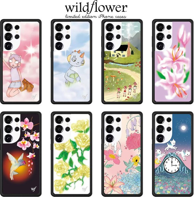Wildflower Bluebelle Dreams Handyhülle für Samsung Galaxy S26 S25 S24 S23 Ultra mit Blumenmuster und stoßfestem Schutz - Bild 1
