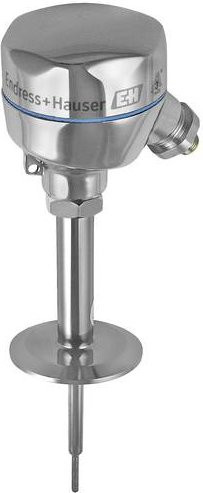 Endress+Hauser Thermometer TM401-UR1C1D2A13A40A32HA1A1 mit Pt100 Fühler, Farbe: Silber, Messbereich: -50 bis +200°C - Bild 1