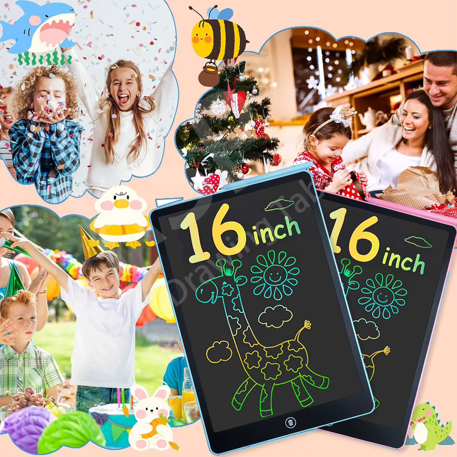 RSP LCD Grafiktablett in Blau für Kinder mit Tier-Motiven aus Kunststoff - Bild 3