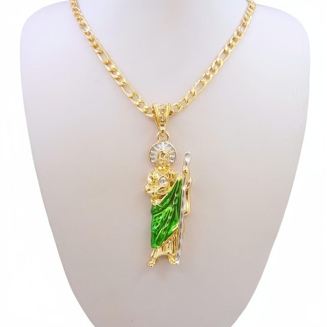 Lucky Star Jewelry Anhänger Halskette, Zirkonia, Gold, Unisex - Bild 1