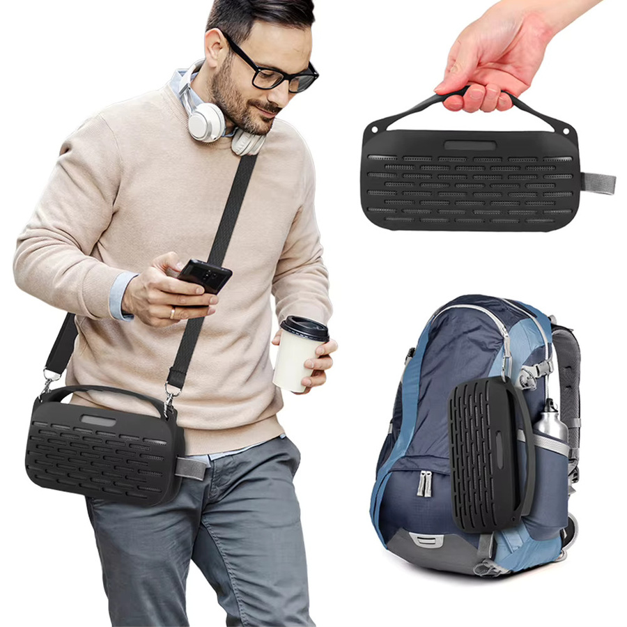 Bose SoundLink Flex Lautsprecher 2. Generation Schutzhülle aus Silikon und EVA in Schwarz mit Griff - Bild 2
