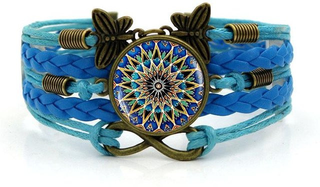 Time Gem Armband, Unendlichkeitssymbol und Schmetterling, black, Damen - Bild 1