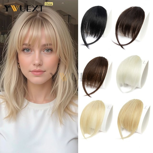 SPIKFN Clip-in Echthaar-Pony, glattes Remy-Haar-Haarteil, Damen - Bild 1