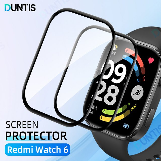 Xiaomi Displayschutzfolie für Redmi Watch 6, 3D-gebogener Ultra-HD-Schutz mit vollständiger Abdeckung, transparent - Bild 1