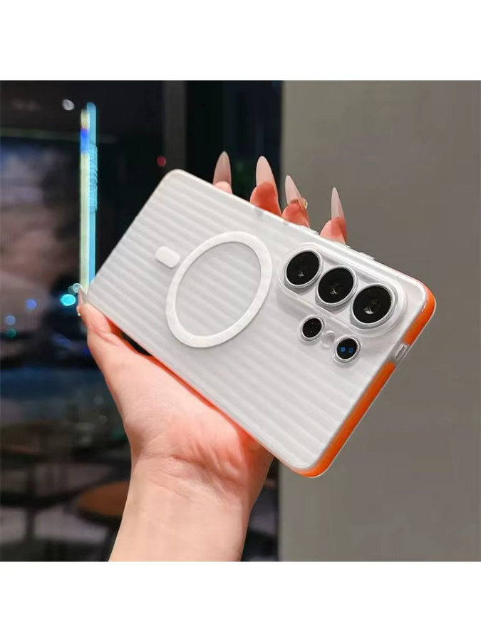 Transparente 3D Koffer-Hülle für Samsung Galaxy S26 Ultra Plus S25 S24 mit Magnetischer MagSafe Funktion und rutschfestem Schutz - Bild 5