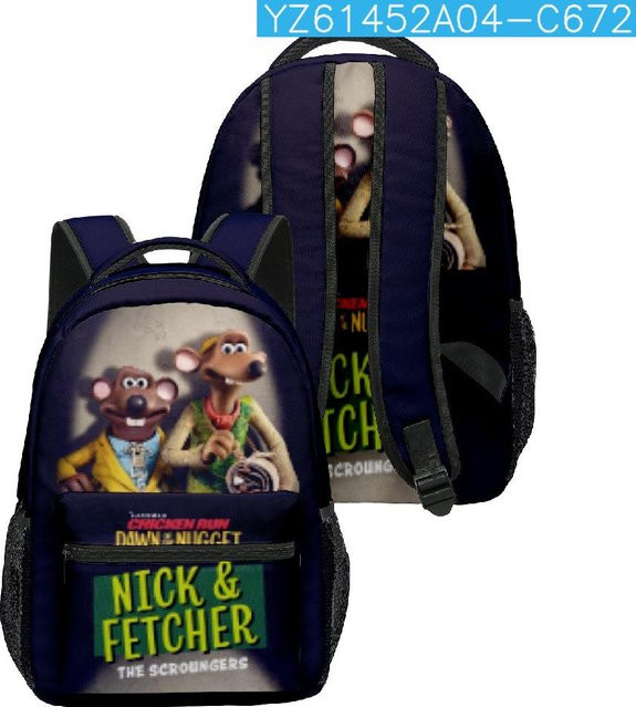 Fancy Style Studio Schulrucksack mit 3D-Druck für Jungen und Mädchen, wasserdicht aus Oxford-Material, Blau - Bild 1