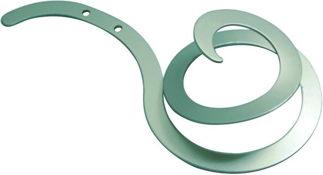 Gardinia Dekoschnecke aus Metall in Silber matt, 2er Pack - Bild 1