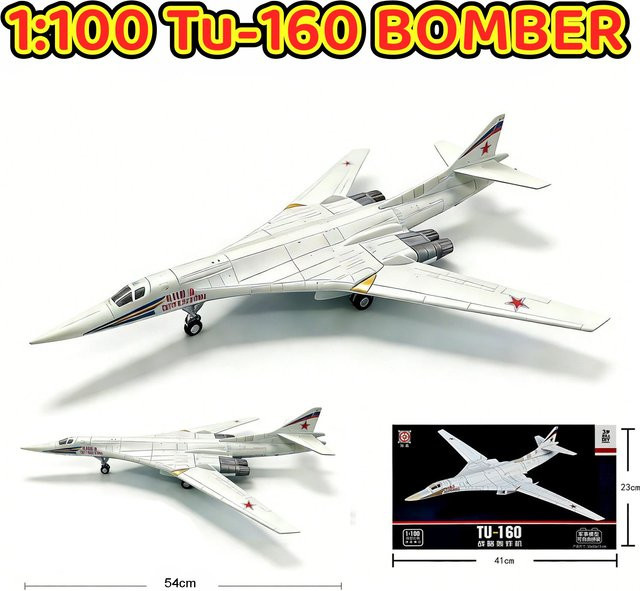 GRAPMAN Russischer Tu-160 White Swan Langstrecken-Strategischer Bomber, Montagemodell, 1:100 - Bild 1