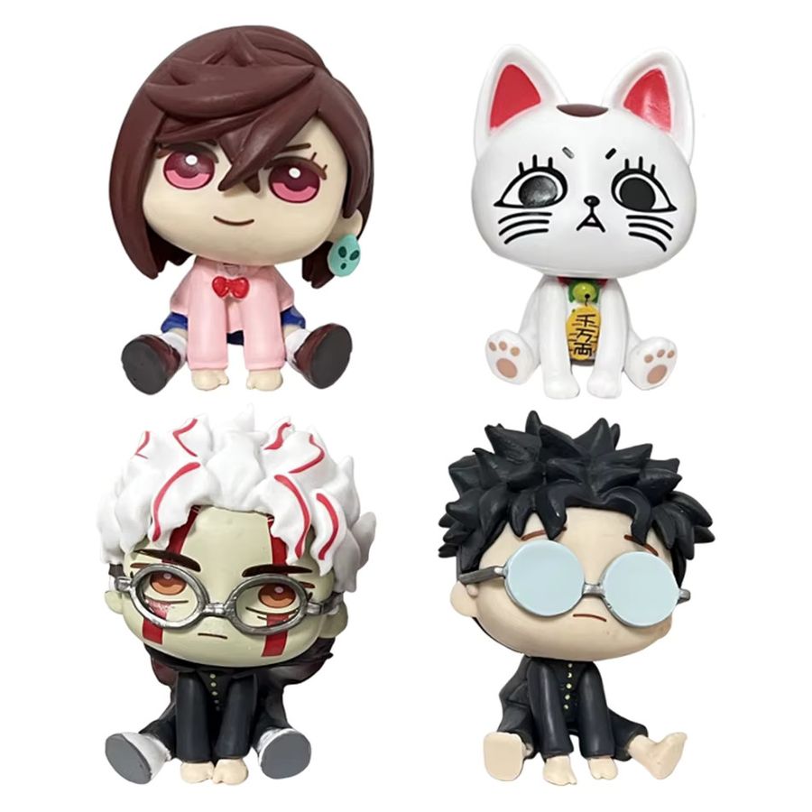Bandai Q-Version Figuren Set aus 4 Stück mit Ayase Momo, Takakura Ken und Glückskatze in Multicolor aus PVC als Desktop-Dekoration - Bild 3