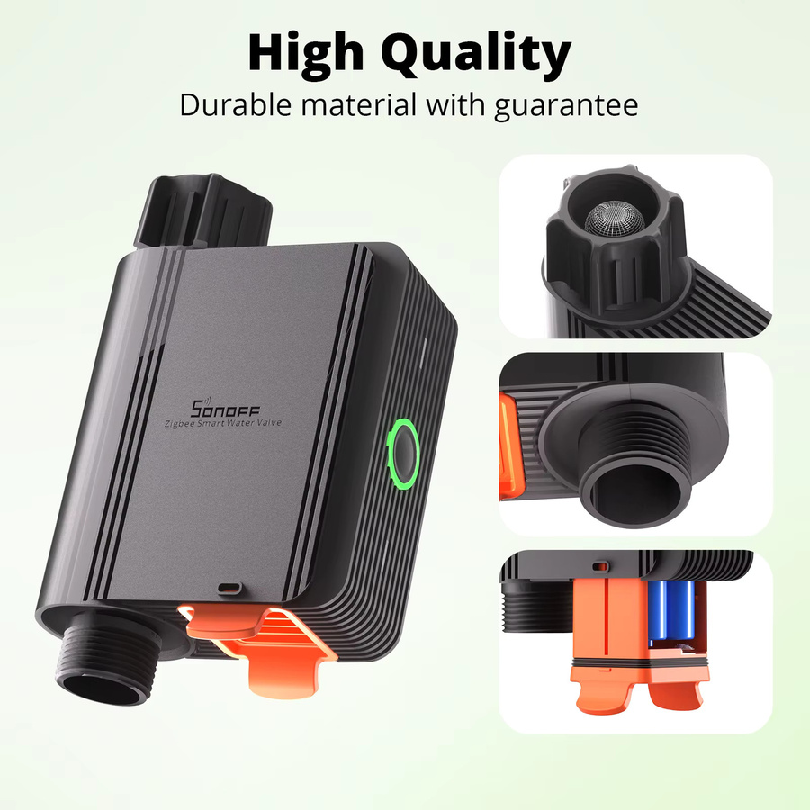 SONOFF SWV Zigbee 3.0 Smart-Wasserventil IP55 Sprinklersteuerung für die Hausbewässerung kompatibel mit eWeLink Alexa und Google - Bild 5