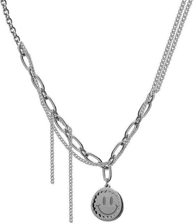 Allbestart Halskette, Titan, Silber, Unisex