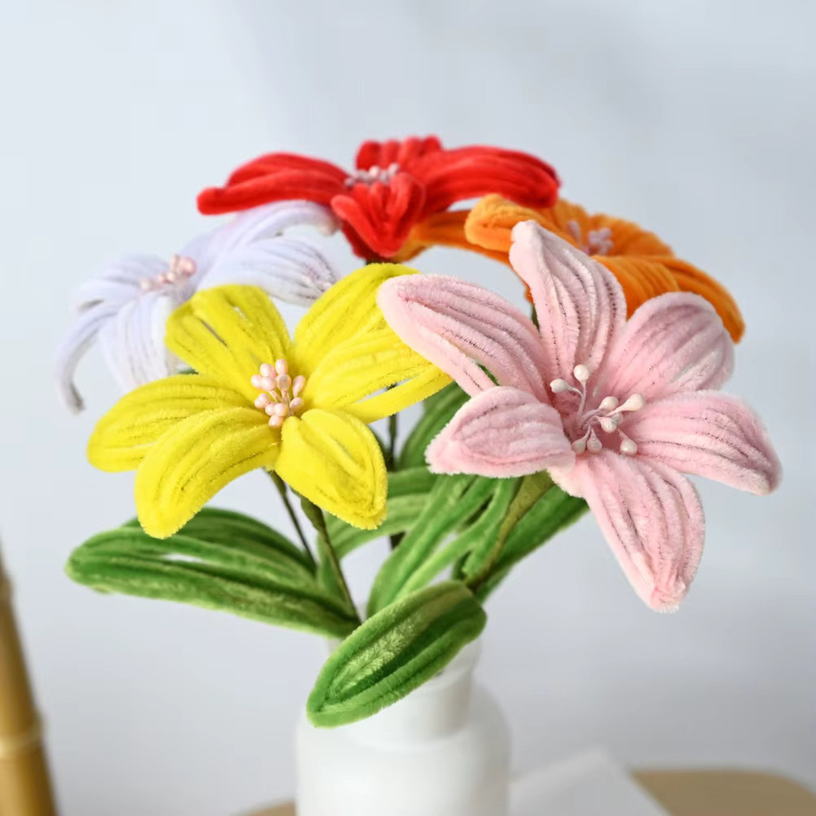 MEIHON Lilie DIY Blume Calla, Kreatives Handwerk, 5-teiliges Set - Bild 1