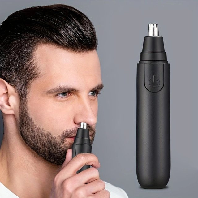YD Elektrischer Nasen- und Ohrhaartrimmer, Schwarz, Unisex - Bild 1