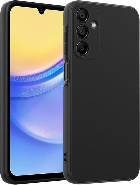 Ultra dünne matte Silikonhülle für Samsung Galaxy S25 S24 S23 S22 S21 FE Plus Ultra A06 A16 A26 A36 A56 A07 A17 in Schwarz - Bild 1