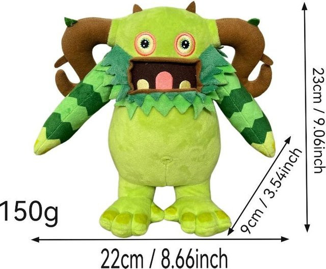 Yiran toy Monster Plüschtier, Fantasy, Grün, ab 18 Jahre - Bild 1