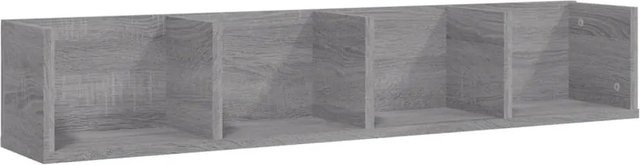 vidaXL CD-Wandregal Grau Sonoma aus Holzwerkstoff, B/T/H: 100 x 18 x 18 cm - Bild 1