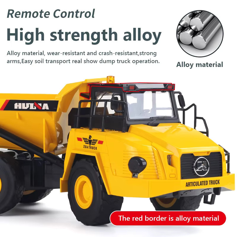 Huina 1553 Rc Truck, Fahrzeug, 1:16, Gelb - Bild 4