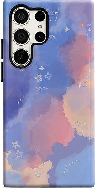 Pastell Sky Art Handyhülle für Samsung Galaxy S25 Ultra, S24 und S23 Ultra Plus mit glänzender doppellagiger Rückseite in Multicolour - Bild 1