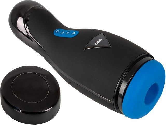 Masturbator für Männer mit Vibration, Saug- und Wärmefunktion in Schwarz - Bild 1