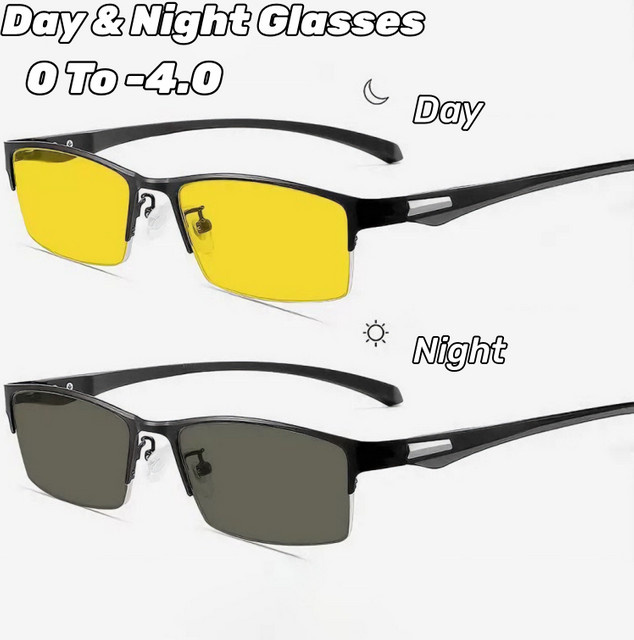 ERIKOLE Korrektionsbrille, Metall, Halbrand, rechteckig, schwarz - Bild 1