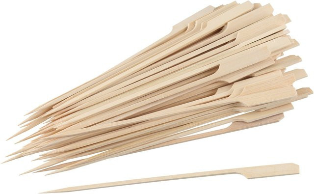 Fackelmann Fingerfood-Sticks aus FSC-zertifiziertem Bambus, Beige, 50 Stück, Länge: 25 cm - Bild 1