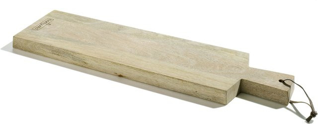 Schneidebrett bongusto aus Holz in Braun, rechteckig, B/T/H: 58,0 x 16,0 x 16,0 cm - Bild 1