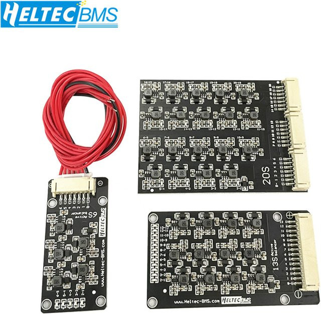Heltec 2S-16S Induktiver Energieübertragungs-Aktiver Balancer 0,8A 800mA für 3,7V Lipo und 3,2V LiFePO4 Akkupacks in Schwarz - Bild 1