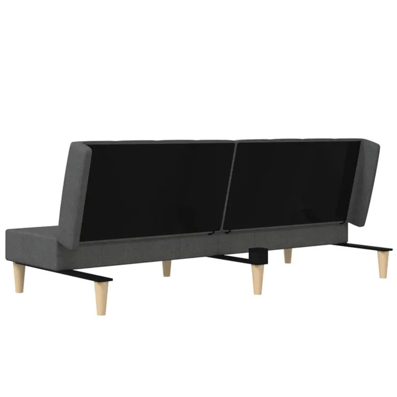 Vidaxl 2-Sitzer Schlafsofa in Grau mit Stoffbezug im modernen Design - Bild 5
