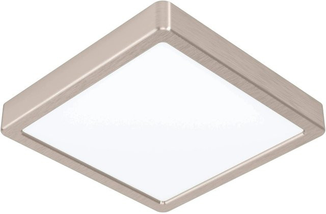 Eglo LED Aufbauleuchte Fueva Weiß-Nickel matt quadratisch 17 W - Bild 1