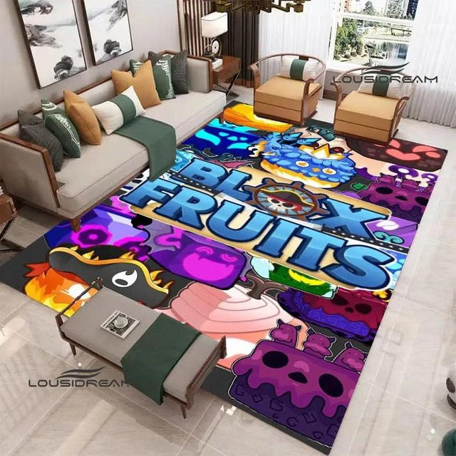 Rutschfester LOUSIDREAM Teppich mit 3D B-blox Früchte Motiv, Mehrfarbig, B/T: 60 x 40 cm - Bild 1