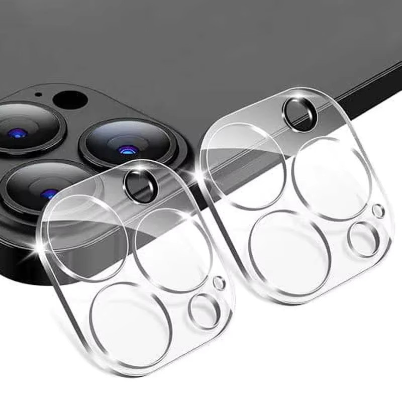 HD Gehärtetes Glas Kamera-Objektiv-Schutzfolie für Apple iPhone 13, 14, 15 und 16 Pro Max Plus in Transparent - Bild 2