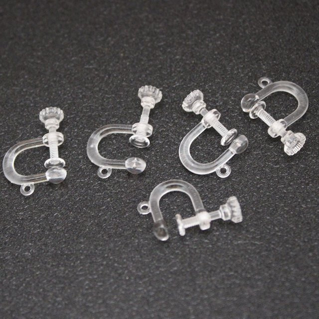 SUMOORL Ohrring Clips, Silikon, Weiß, Unisex - Bild 1