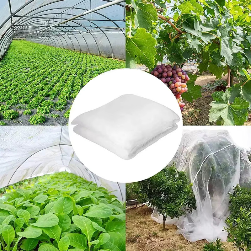 Weißes Garten-Insektenschutznetz zur Schädlingsbekämpfung und als Pflanzenschutz für Gemüse und Früchte - Bild 2