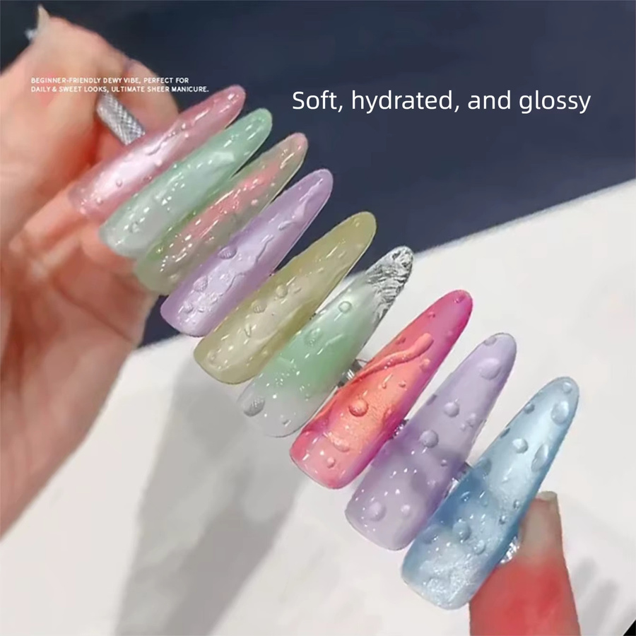 MIANEL No-Wipe Top- und Base-Coat Gel, Klar, Glänzend, 10 ml - Bild 2