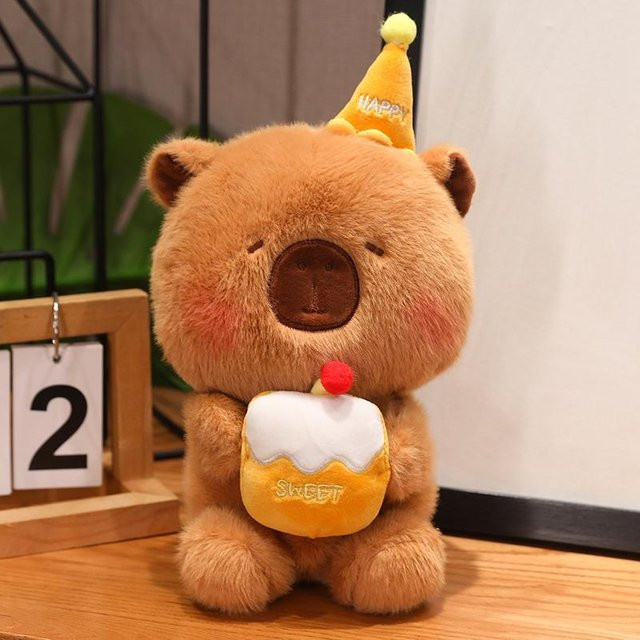 Yiran toy Capybara Plüschtier, Braun, 25cm - Bild 1