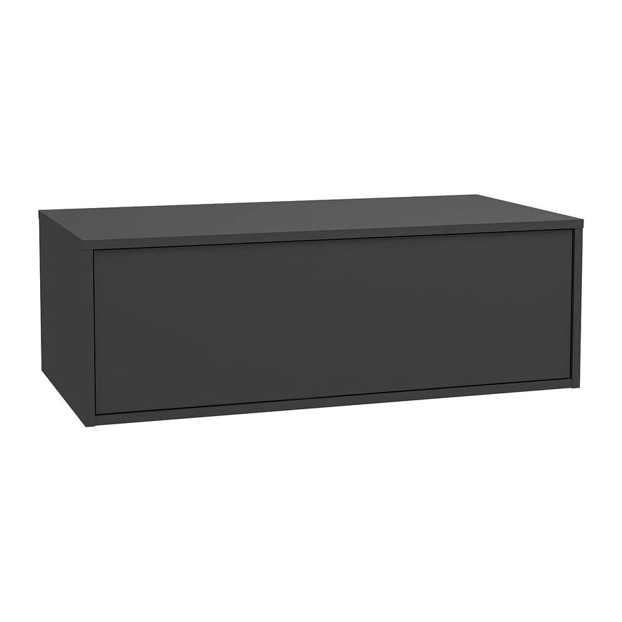 Waschbeckenunterschrank Vente-unique Teana in Anthrazitgrau, Breite: 94 cm - Bild 2