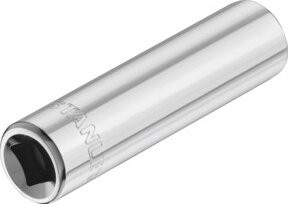 Stanley 1/4 Zoll 6-Kant Schmale Stecknuss 9 mm in Silber - Bild 2