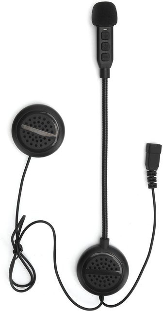 DIYelecs Kabelloses Bluetooth Motorradhelm-Headset mit Mikrofon und Geräuschunterdrückung, Wasserdicht, Schwarz - Bild 1