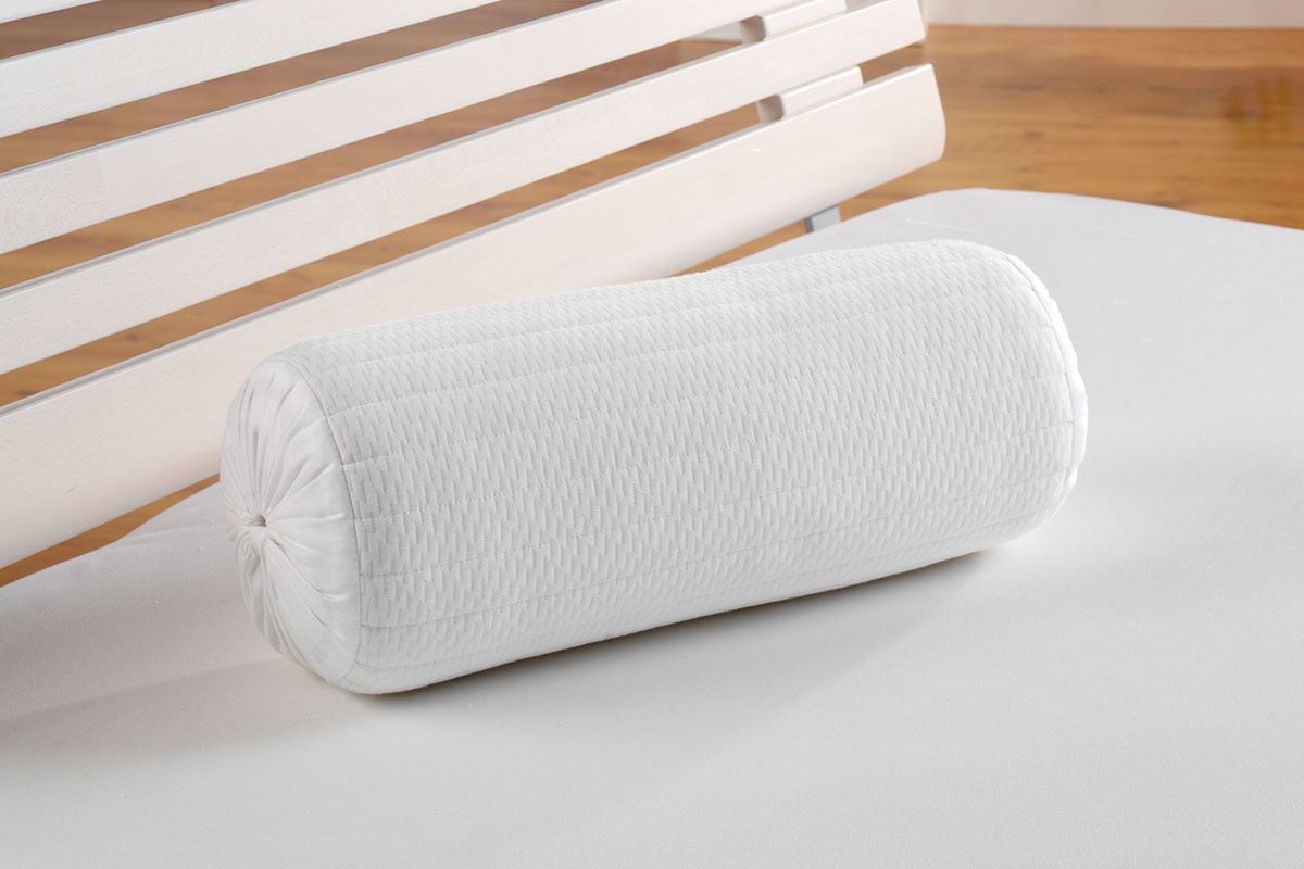 Frankenstolz Nackenrolle aus Memory Foam in Weiß, B/H: 40 x 15 cm - Bild 1