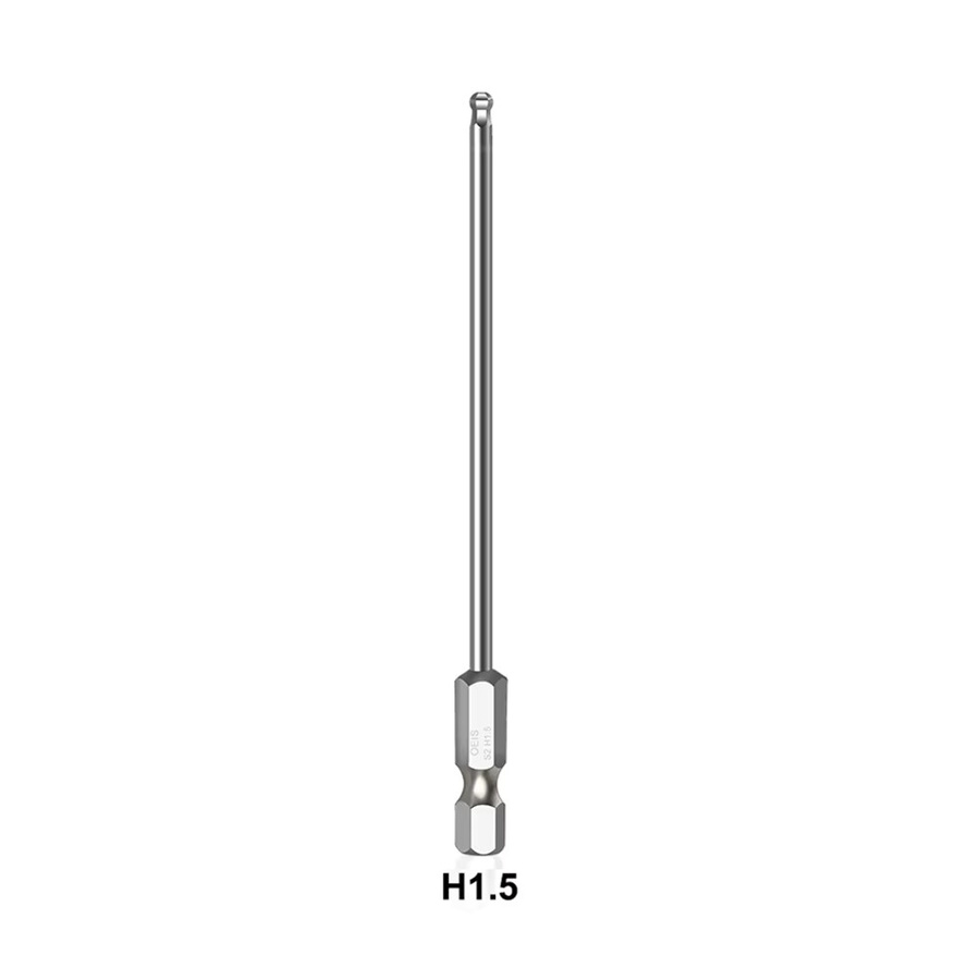 Vibratite Kugelkopf-Sechskant-Bits Set metrisch in Silber, magnetische Inbus-Bits 1,5mm bis 10mm - Bild 2
