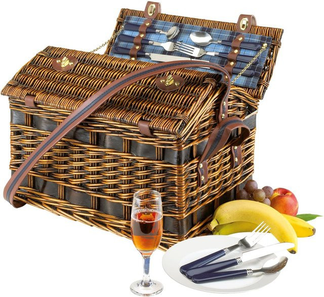 Weiden-Picknickkorb SUMMERLOVE für 4 Personen - Bild 1